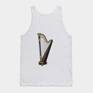 Harp cartoon illustration Tank Top